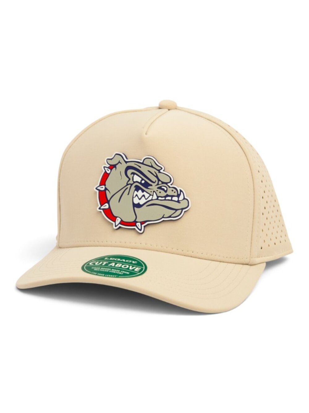 Gonzaga Bulldogs 3D Laser Perforated Snapback Hat- Stone